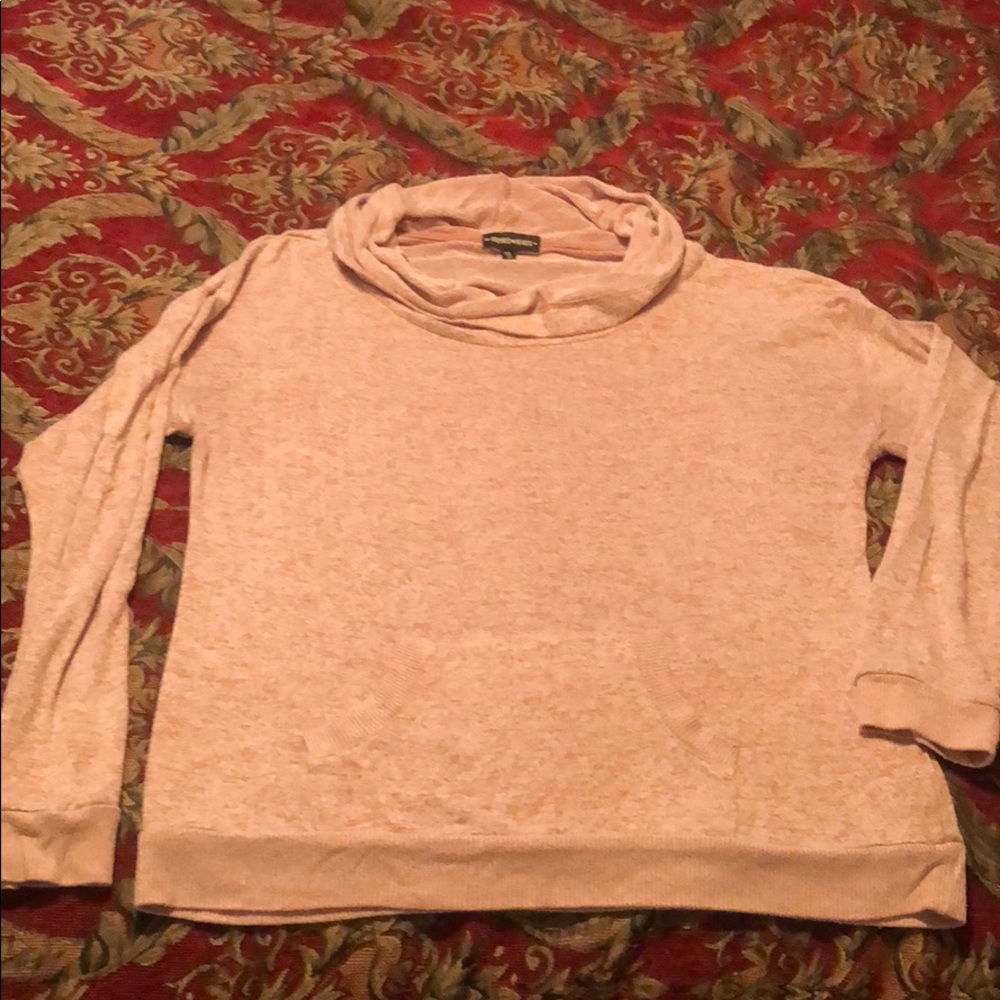 Pink cowl neck sweater